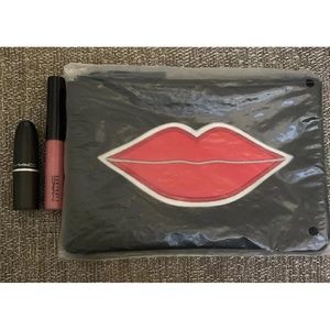 MAC Red Lips Small Makeup Bag With Lip Essentials